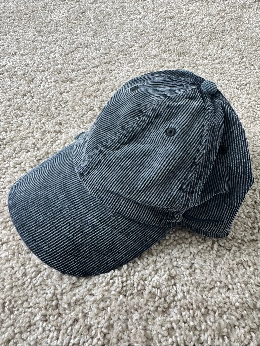 Nike Men's Corduroy Baseball Cap - Charcoal Black